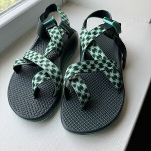 Womens Chaco Z Canyon 2 Teal Strappy Outdoor Hiking Sandals Sz 5 New